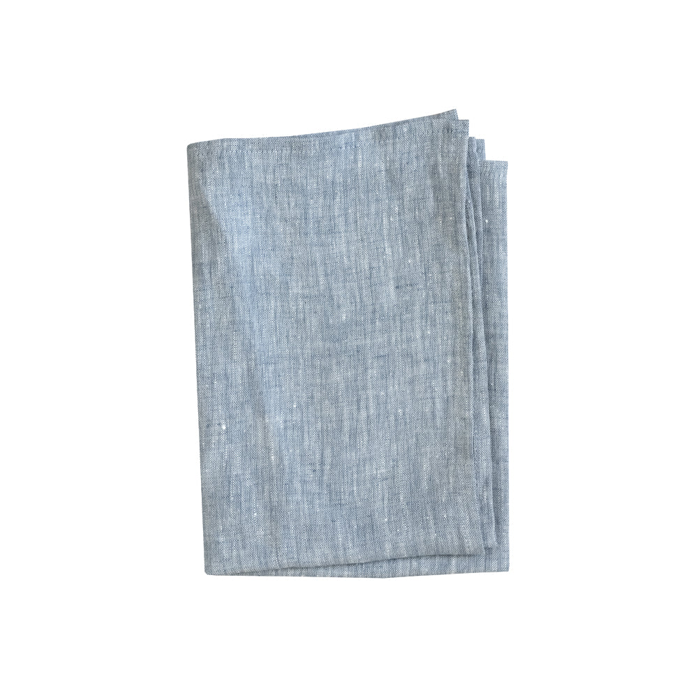 Chambray Gray Linen Teatowel