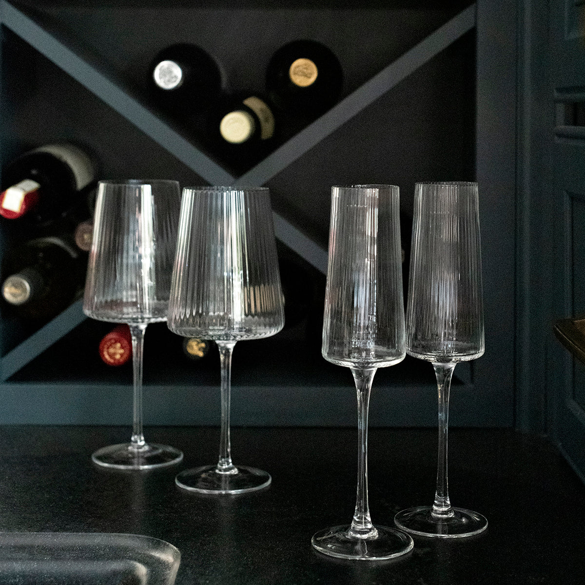Fluted Wine Glass — Your Site Title