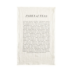 Index of Teas Kitchen Towel
