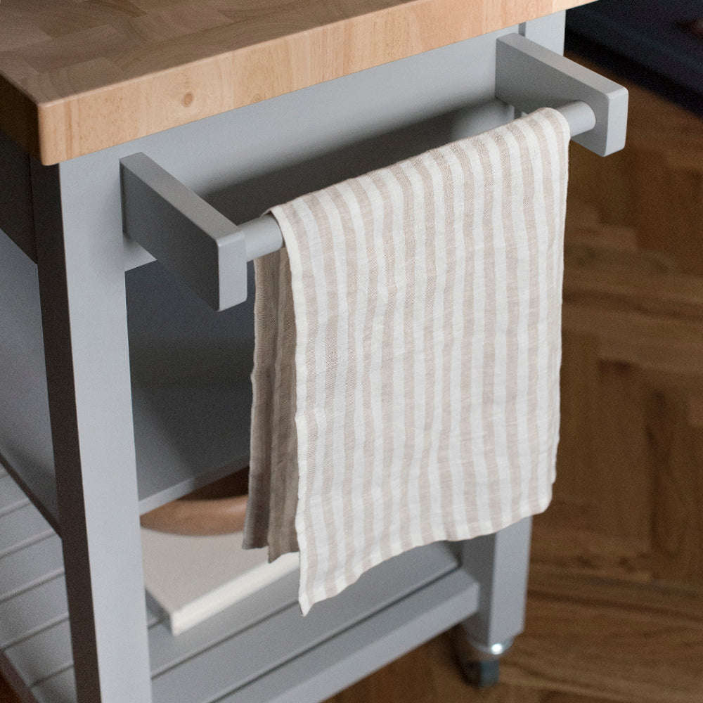 Ticking Stripe Linen Kitchen Towel – Tuesday Made