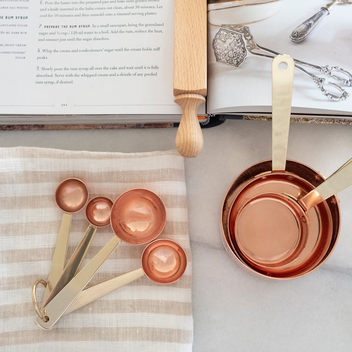 LOOK: Clayy Rose Copper Measuring Cups and Spoons Set