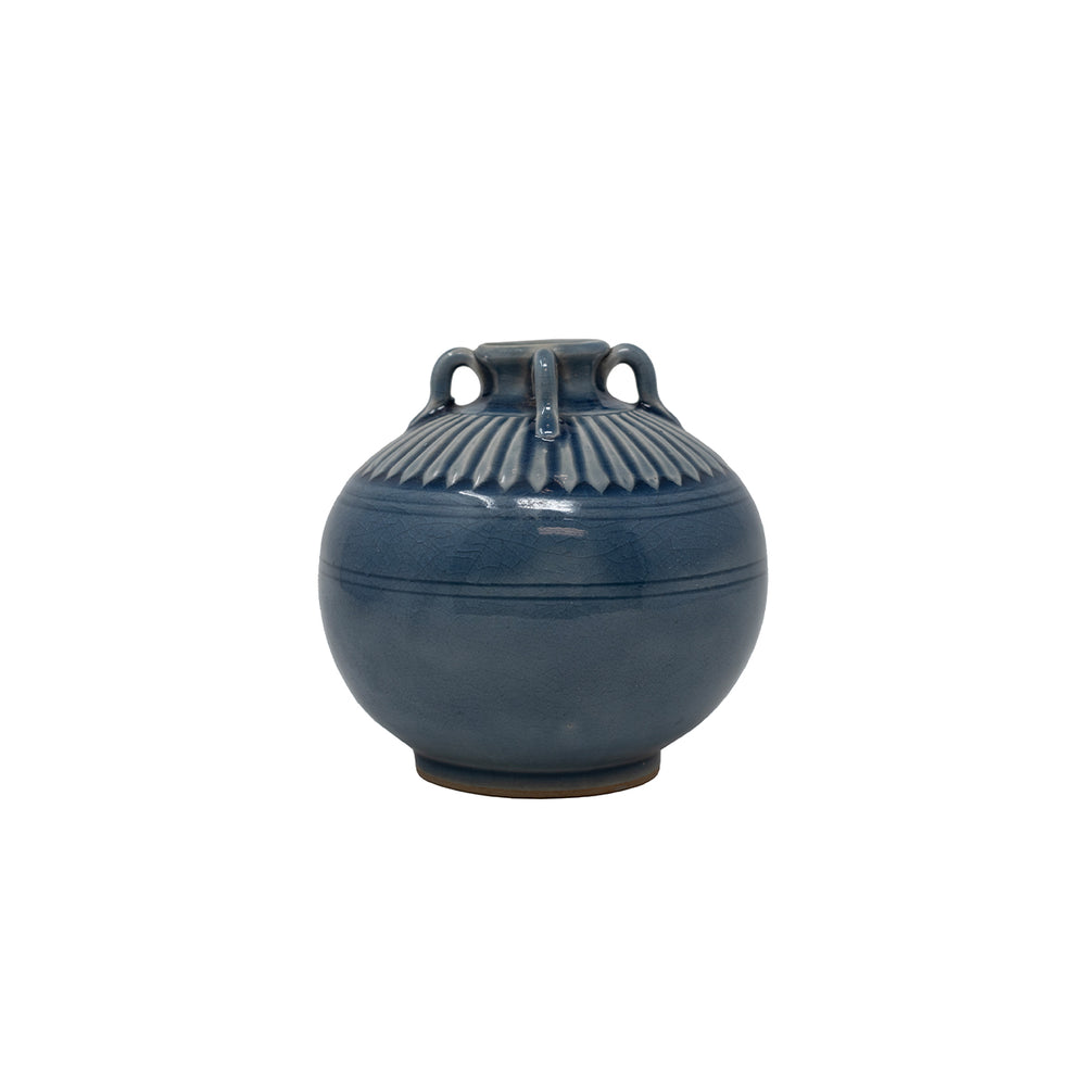 Handmade Large Blue Bud Vase