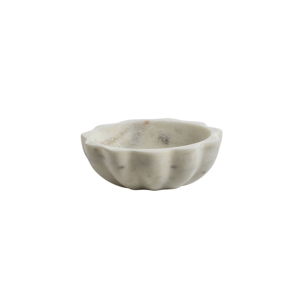 Small Marble Scalloped Bowl
