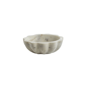 Small Marble Scalloped Bowl