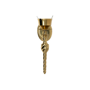 
                
                    Load image into Gallery viewer, Vintage Brass Finial Candle Holder
                
            