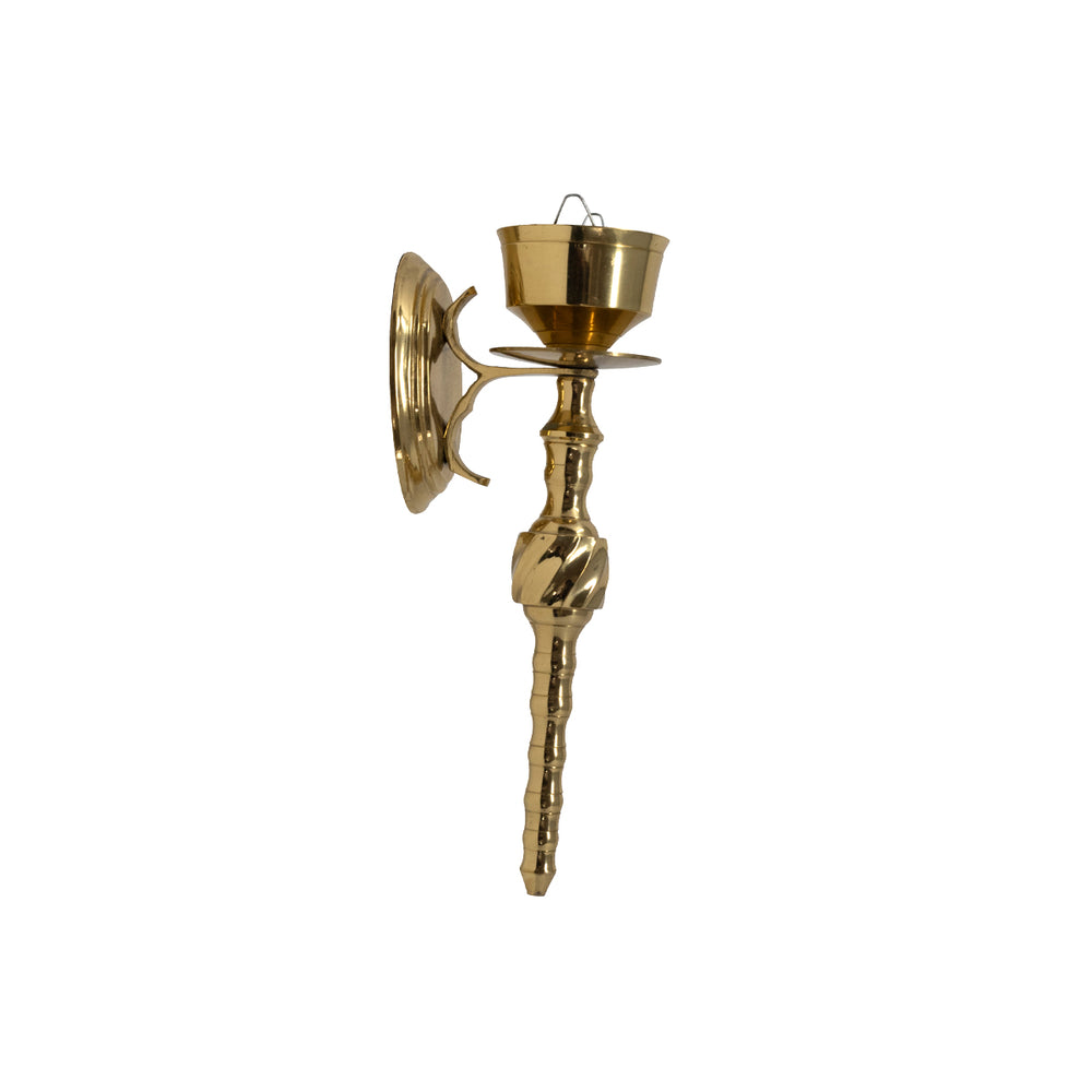 
                
                    Load image into Gallery viewer, Vintage Brass Finial Candle Holder
                
            