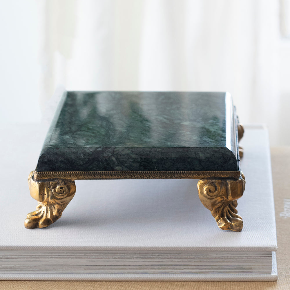 Large Green Marble Pedestal