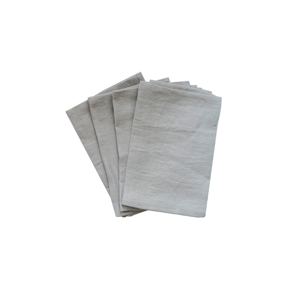 
                
                    Load image into Gallery viewer, Gray Linen Napkins (Set of 4)
                
            