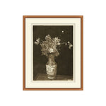 Sepia Floral Etching