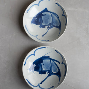 Vintage Blue & White Bowl Set